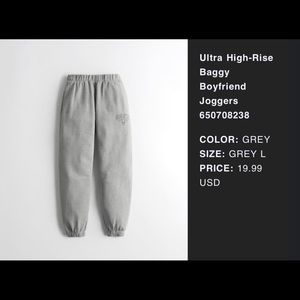 Hollister grey sweatpants